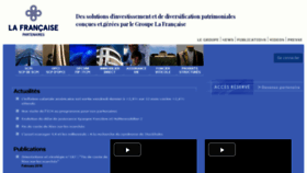 What Lafrancaise-am-partenaires.com website looked like in 2018 (6 years ago)