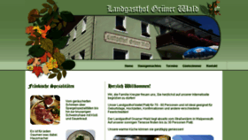What Landgasthof-gruenerwald.de website looked like in 2018 (6 years ago)