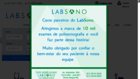 What Labsono.com.br website looked like in 2018 (6 years ago)