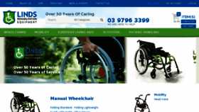What Lindsrehab.com.au website looked like in 2018 (6 years ago)