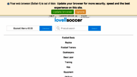 What Lovellsoccer.ie website looked like in 2018 (6 years ago)