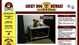 What Luckydogretreat.com website looked like in 2018 (6 years ago)