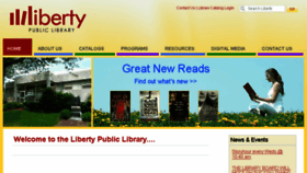 What Libertypubliclibrary.org website looked like in 2018 (6 years ago)