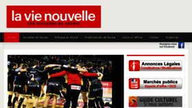What La-vie-nouvelle.fr website looked like in 2018 (6 years ago)