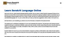 What Learnsanskritlanguage.com website looked like in 2018 (6 years ago)