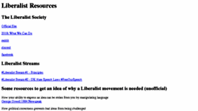 What Liberalist.org website looked like in 2018 (6 years ago)