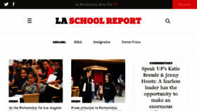 What Laschoolreport.com website looked like in 2018 (6 years ago)