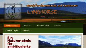 What Lynghorse.com website looked like in 2018 (6 years ago)