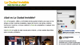 What Laciudad-invisible.com website looked like in 2018 (6 years ago)