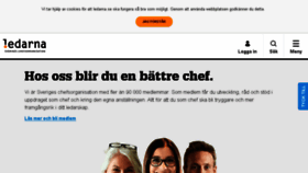 What Ledarna.se website looked like in 2018 (6 years ago)