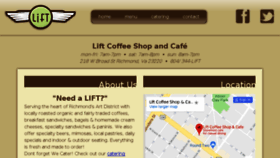 What Liftcoffeeshop.com website looked like in 2018 (6 years ago)