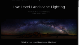 What Lowlevellighting.org website looked like in 2018 (6 years ago)