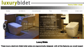 What Luxurybidets.com.au website looked like in 2018 (6 years ago)