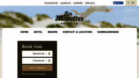 What Lesmouettes.be website looked like in 2018 (6 years ago)