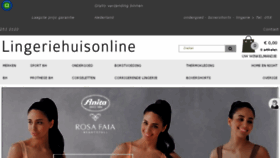 What Lingeriehuisonline.nl website looked like in 2018 (6 years ago)