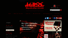 What Luxxchocolat.com website looked like in 2018 (6 years ago)