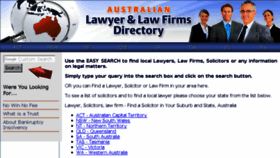 What Lawyersin.com.au website looked like in 2018 (6 years ago)