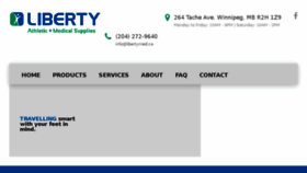 What Libertymed.ca website looked like in 2018 (6 years ago)