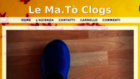 What Lematoclogs.it website looked like in 2018 (6 years ago)