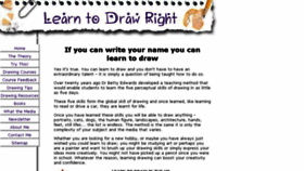 What Learn-to-draw-right.com website looked like in 2018 (6 years ago)