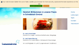 What Lungenaerzte-gmuend.de website looked like in 2018 (6 years ago)