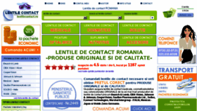 What Lentilecontact.ro website looked like in 2018 (6 years ago)