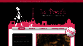 What Lepoochgrooming.com website looked like in 2018 (6 years ago)