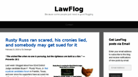 What Lawflog.com website looked like in 2018 (6 years ago)