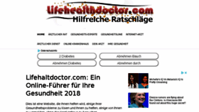 What Lifehealthdoctor.com website looked like in 2018 (6 years ago)