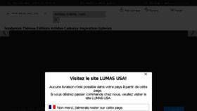 What Lumas.fr website looked like in 2018 (6 years ago)