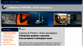 What Ligensa.pl website looked like in 2018 (7 years ago)