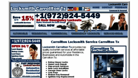 What Locksmithcarrolltontx.com website looked like in 2018 (6 years ago)