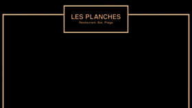 What Lesplanches-restaurant.com website looked like in 2018 (6 years ago)