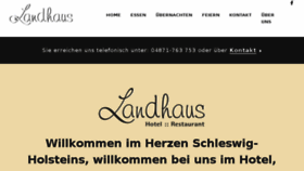 What Landhaus-hohenwestedt.de website looked like in 2018 (6 years ago)