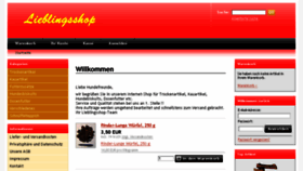 What Lieblingsshop.de website looked like in 2018 (6 years ago)