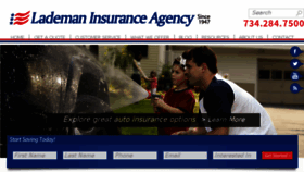 What Lademaninsurance.com website looked like in 2018 (6 years ago)