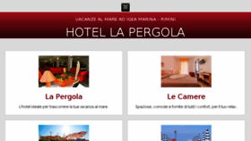 What Lapergolahoteligea.com website looked like in 2018 (6 years ago)