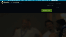 What Leadersforleaders.ca website looked like in 2018 (6 years ago)