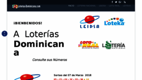 What Loterias-dominicana.com website looked like in 2018 (6 years ago)