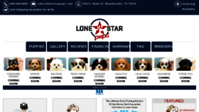 What Lonestarpups.com website looked like in 2018 (6 years ago)