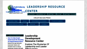 What Leadertoday.org website looked like in 2018 (6 years ago)
