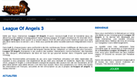 What Leagueofangels3.fr website looked like in 2018 (6 years ago)