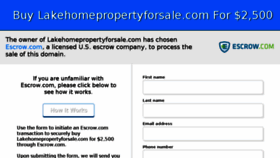 What Lakehomepropertyforsale.com website looked like in 2018 (6 years ago)