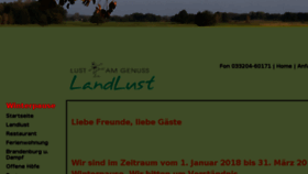 What Landlust-koerzin.de website looked like in 2018 (6 years ago)