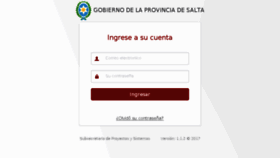 What Login.salta.gob.ar website looked like in 2018 (6 years ago)
