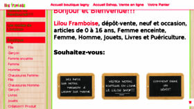 What Lilouframboise.com website looked like in 2018 (6 years ago)