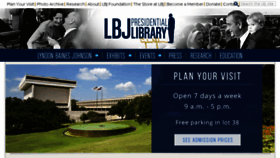What Lbjlibrary.org website looked like in 2018 (6 years ago)