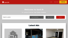 What Land.lk website looked like in 2018 (6 years ago)