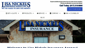 What Lisanickelsinsurance.com website looked like in 2018 (6 years ago)
