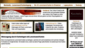 What Lenormand-kartenlegen.net website looked like in 2018 (6 years ago)